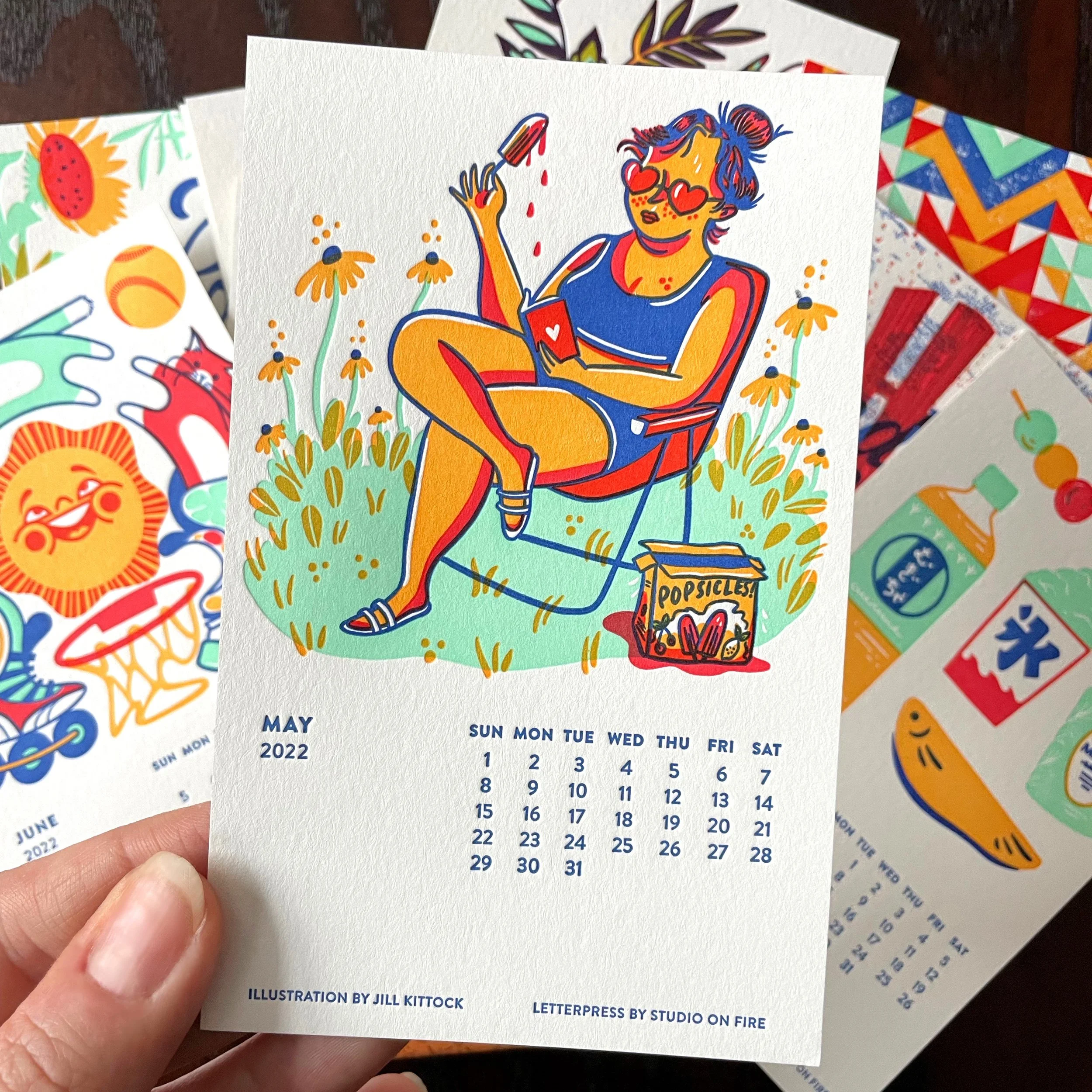 Studio On Fire Letterpress Calendar — JILL KITTOCK